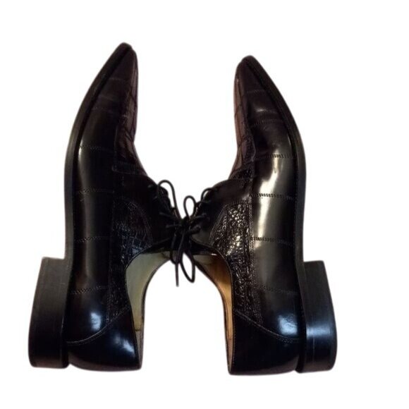 Steve Harvey Size 11.5 Genuine Crocodile Leather Mens Dress Shoes Oxford Cedrics main image 7
